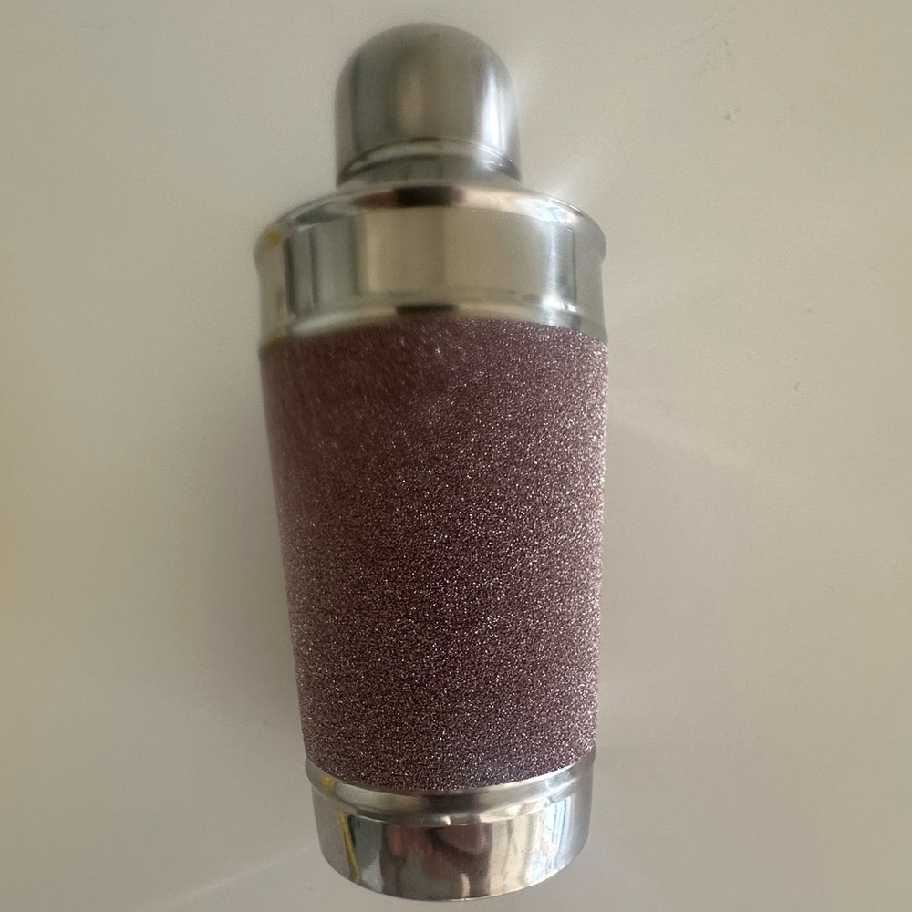 Glittery Pink Stainless Steel Small Cocktail Shaker - Picture 2 of 6